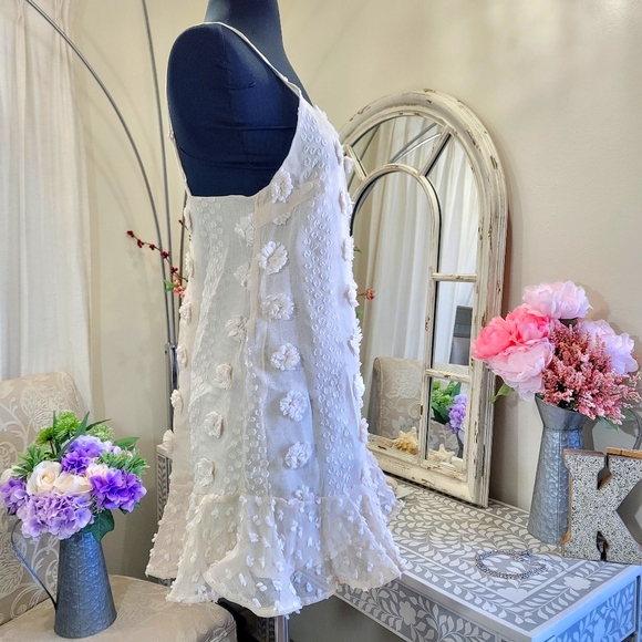 🍒NWT🍒 BOHO BABYDOLL MINI DRESS - Picture 9 of 9